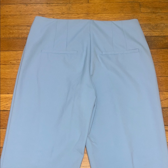 Veronica Beard Jaya Pintuck Crop Pants in Sky Blue, size 10 - Picture 11 of 14